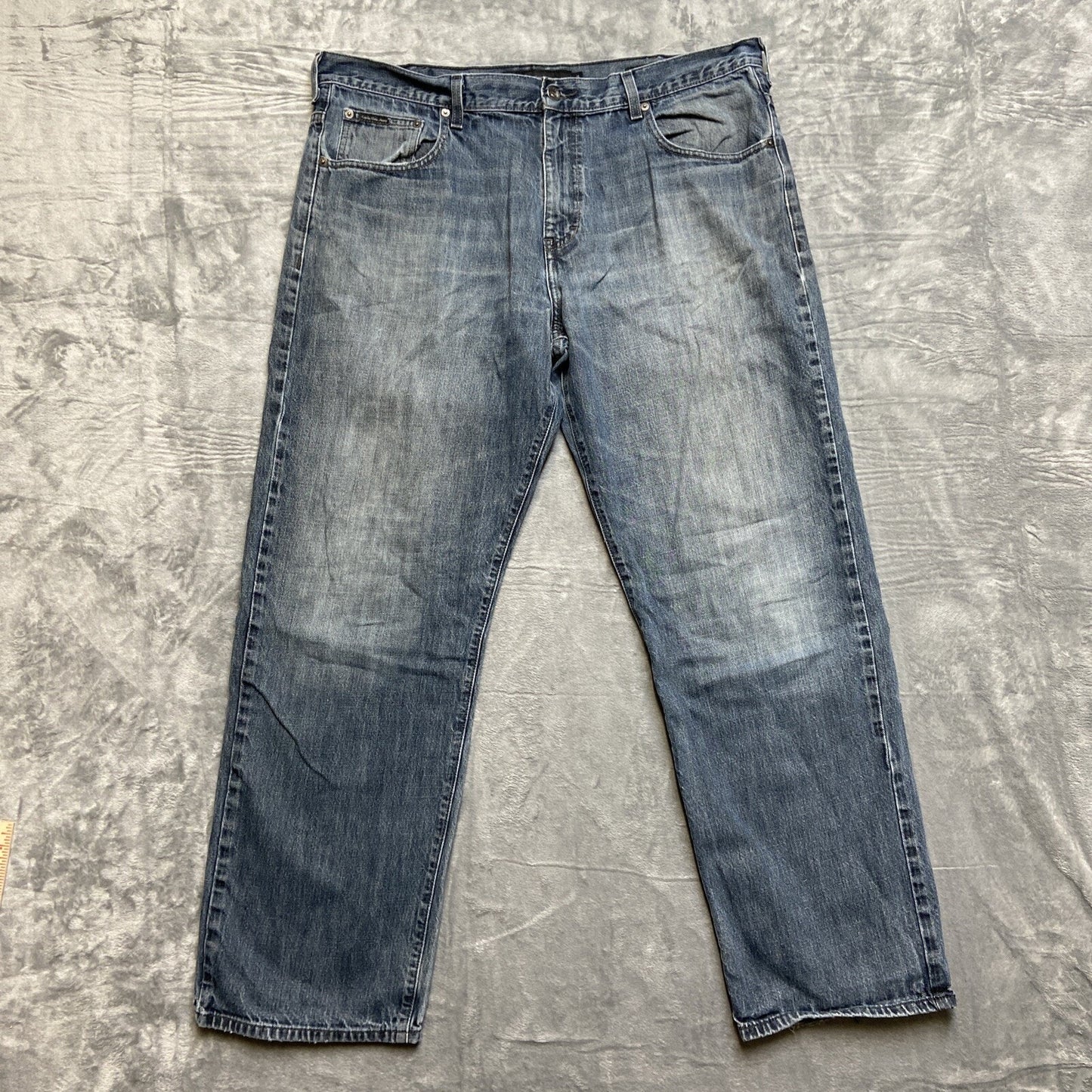 Vintage Calvin Klein Relaxed Straight Jeans Men’s Size 40 Blue Denim Dark
