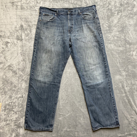 Vintage Calvin Klein Relaxed Straight Jeans Men’s Size 40 Blue Denim Dark
