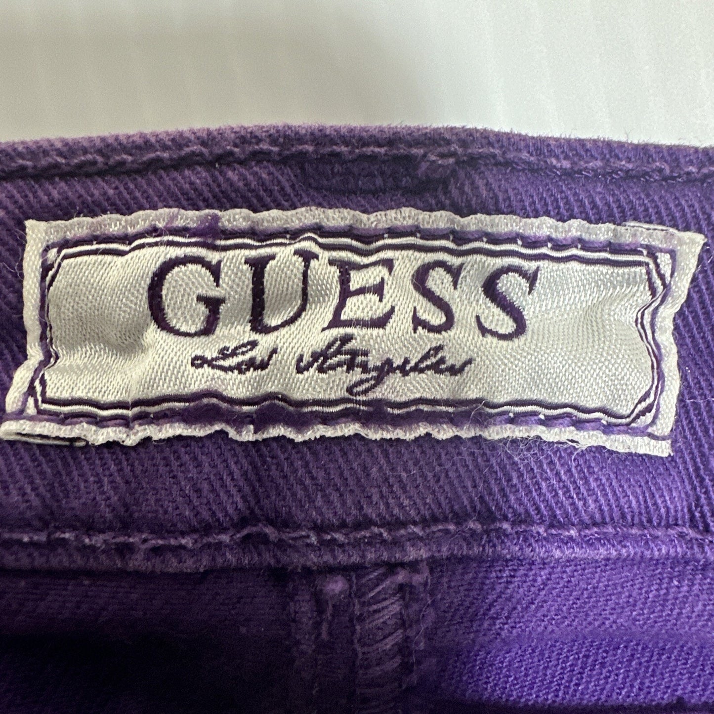 Guess Jeans Womens Size 27 Brittney Skinny Purple Medium Wash Denim Casual