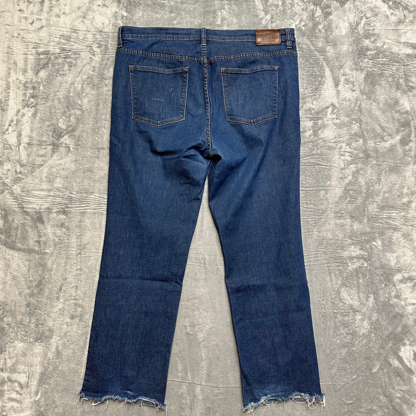 Lauren Jeans Co. Straight Jeans Women's Size 16 Blue Denim