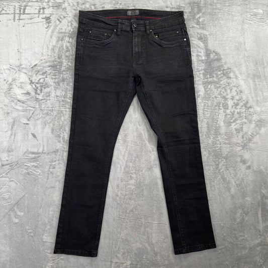 Steve's Jeans Men's Black Slim Fit Jeans Size 32/32 Cotton Blend #534424