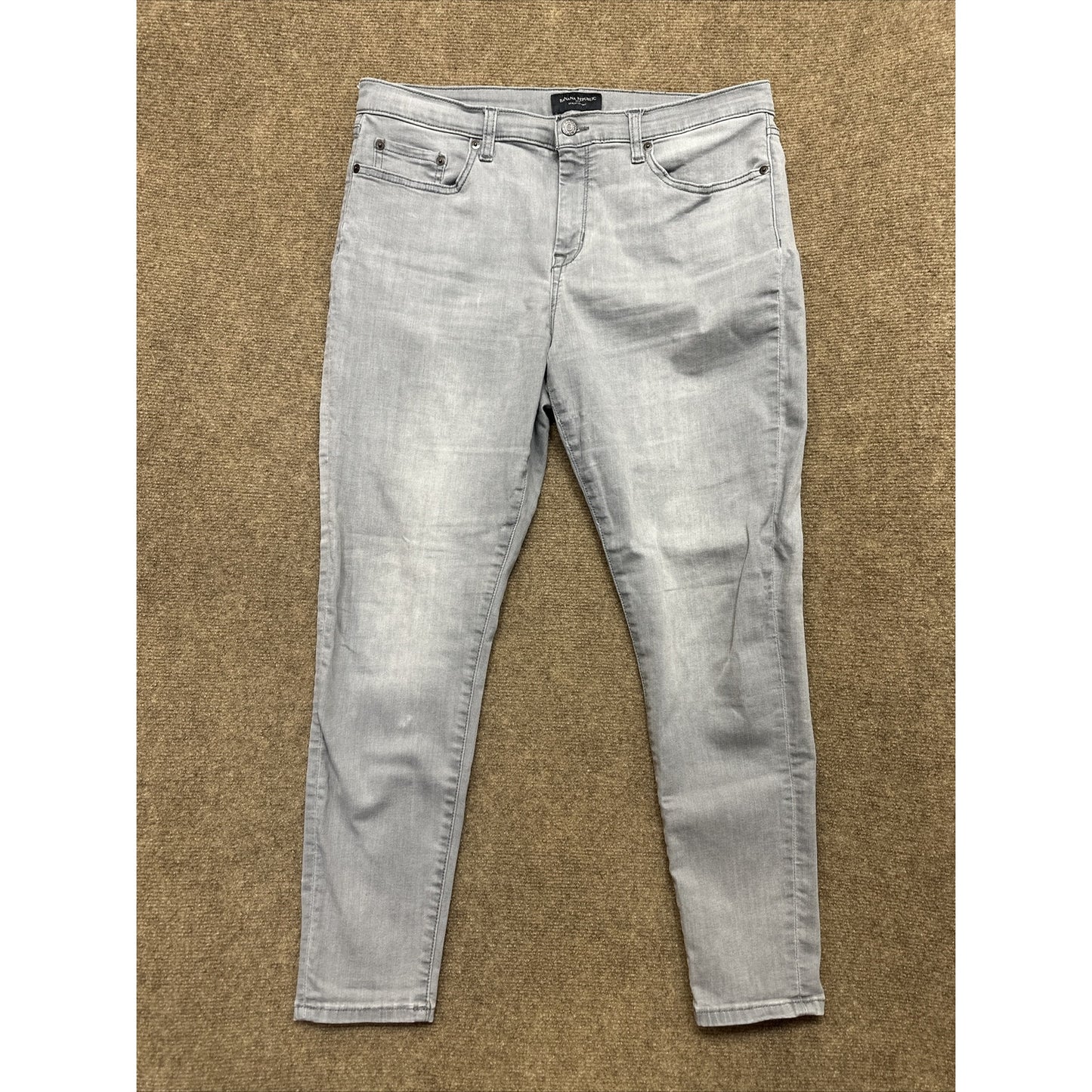 Banana Republic Sculpt Skinny Jeans Womens Size 32 Gray Denim