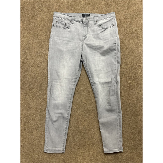 Banana Republic Sculpt Skinny Jeans Womens Size 32 Gray Denim