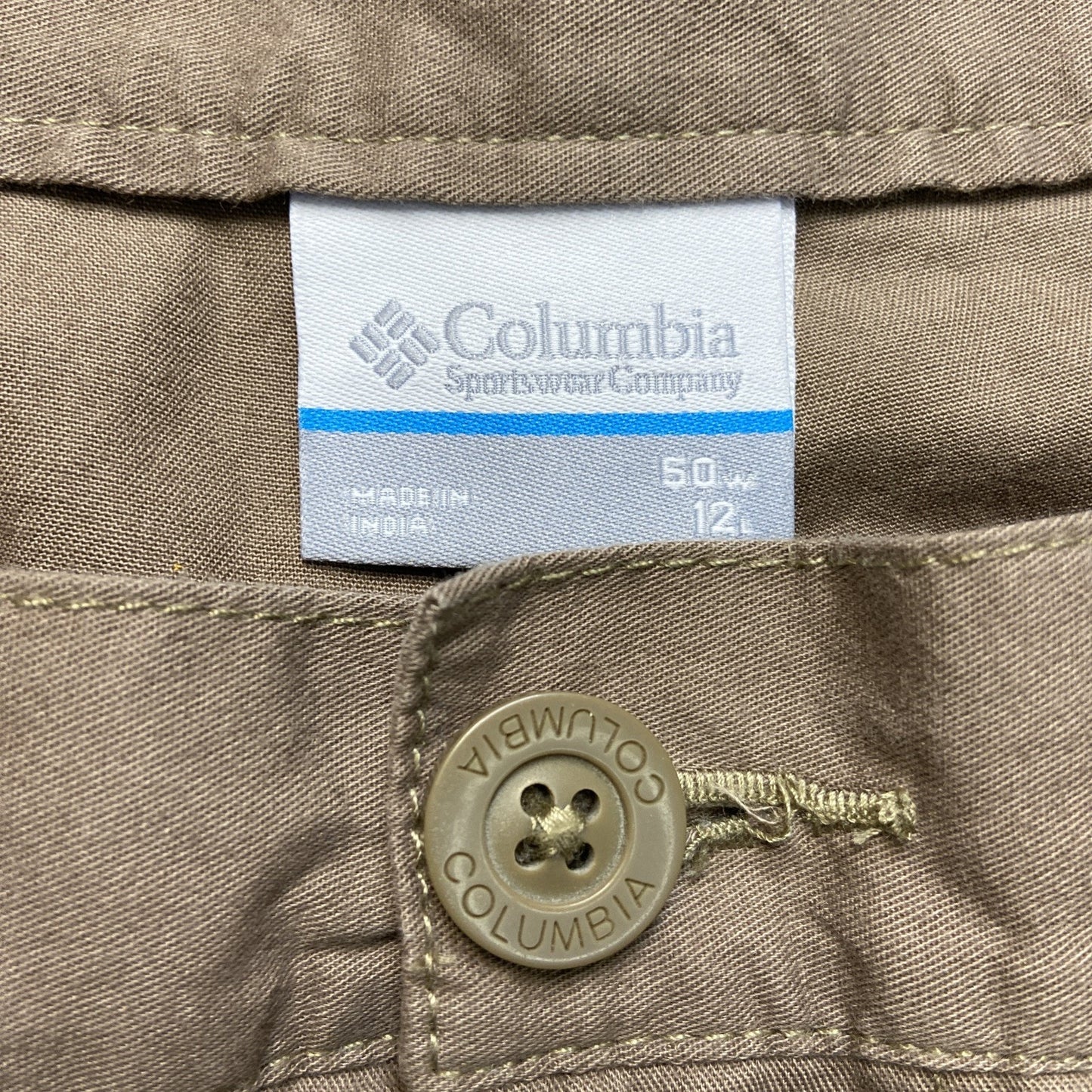 Columbia Outdoor Utility Pockets Hiking Cargo Shorts Men's Sz 50 Brown