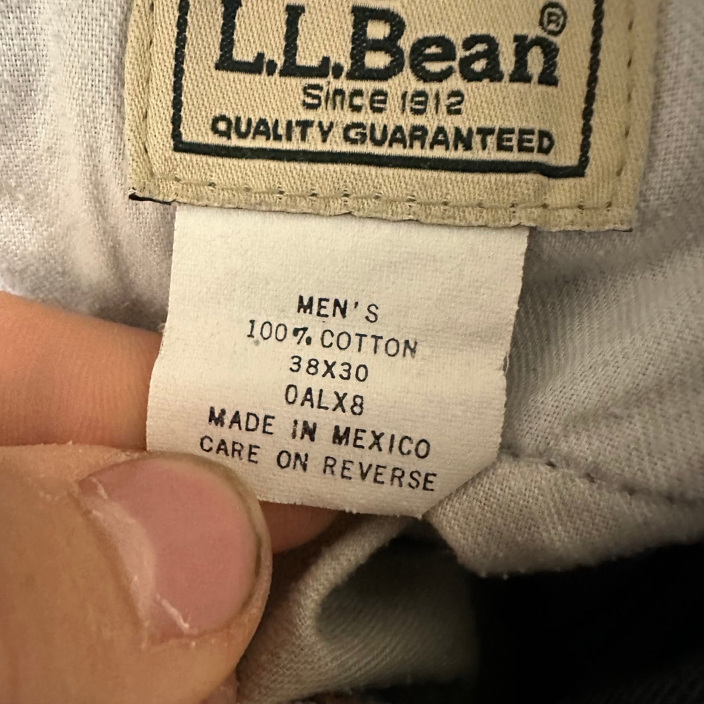 Vintage L.L.Bean Straight Jeans Men's Size 38x30 Light Blue
