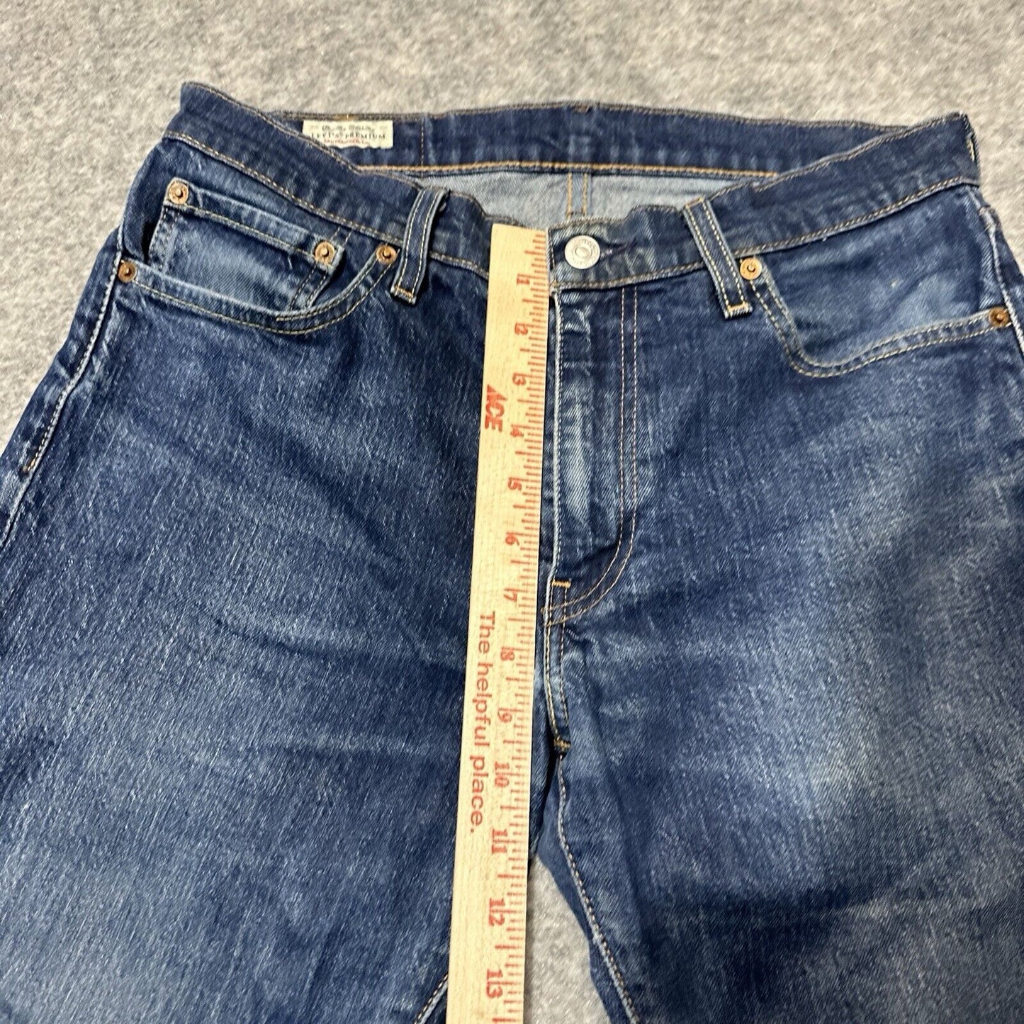 Levi's 511 Big E Slim Fit Men's Jeans Size 32x34 Blue Dark Denim