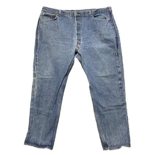 Levi's Strauss Signature Cropped Jeans Men Size 46x32 Blue Denim