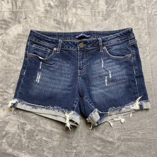 ZCO Premium Cuffed Denim Shorts Women’s Size 13 Blue Denim