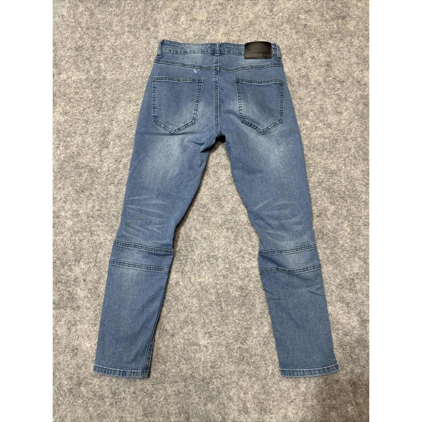 Boohoo MAN Skinny Men's Jeans Size 30S Blue Light Wash Denim
