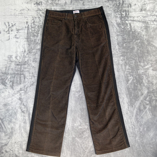 Vintage Versace Classic Corduroy Chino Pants Men's Size 36 Orange Black