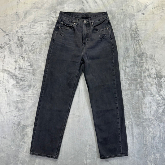 American Eagle Women's Highest Rise 90s Boyfriend Jeans Size 4 Black #534424