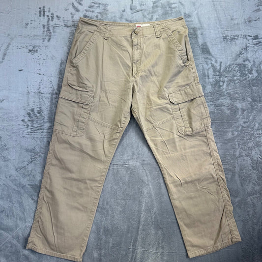 Wrangler Men's Relaxed Fit Cargo Pants 36x30 Khaki