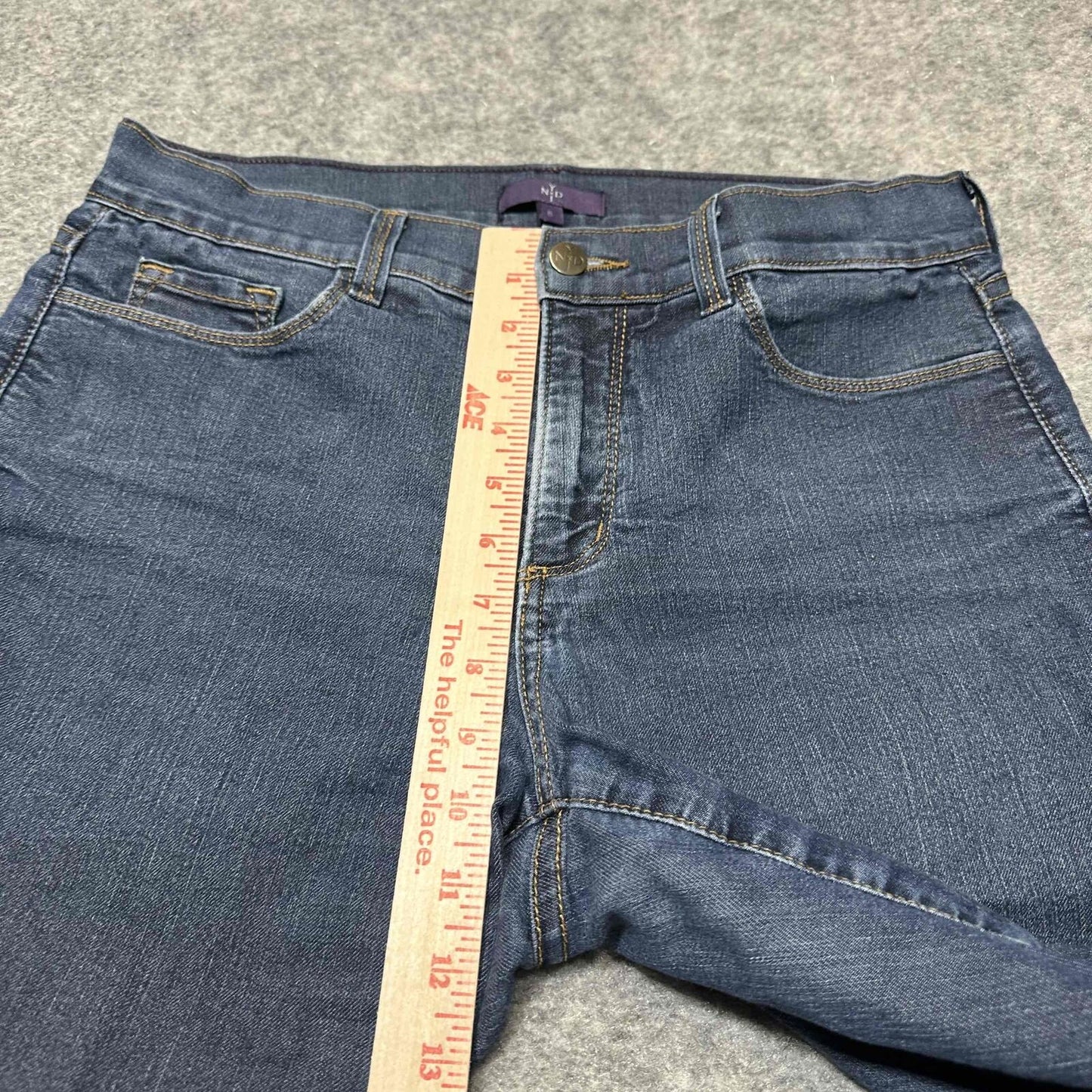NYDJ Men's Straight Leg USA Made Jeans Size 8 Blue Dark