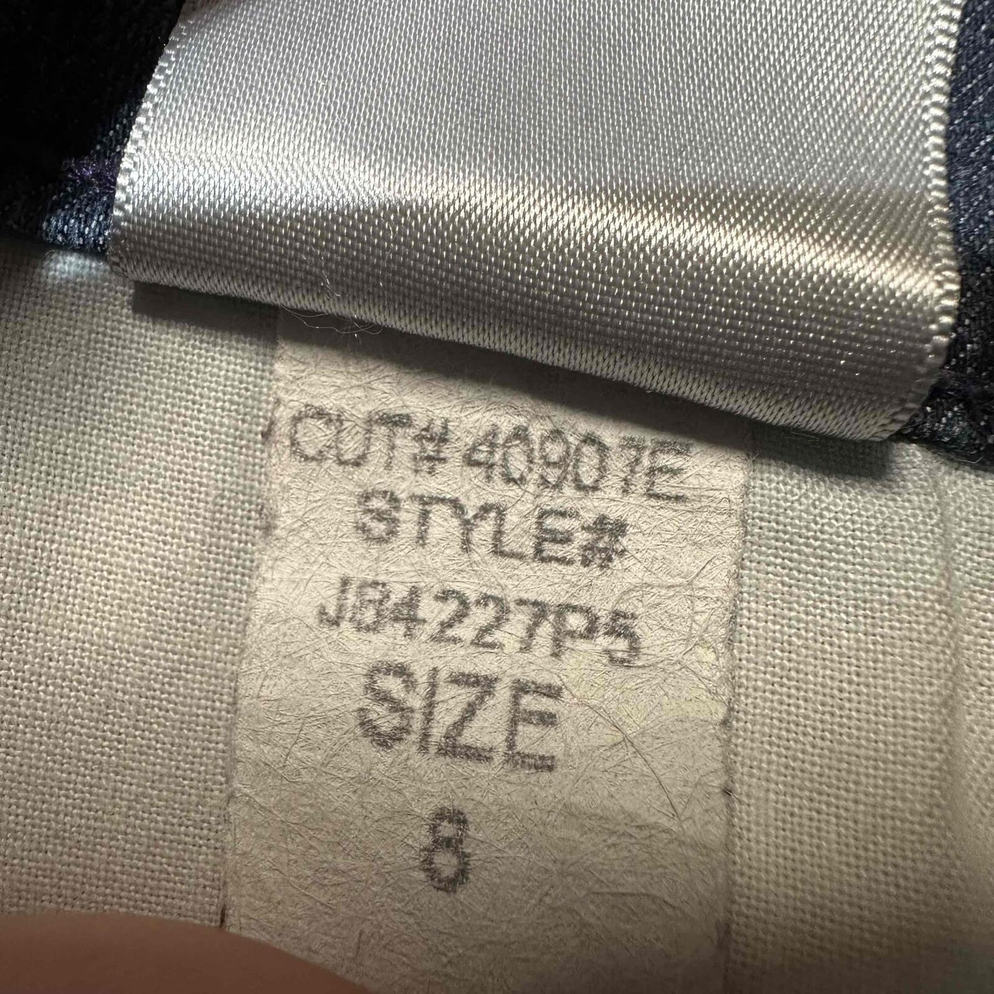 NYDJ Men's Straight Leg USA Made Jeans Size 8 Blue Dark