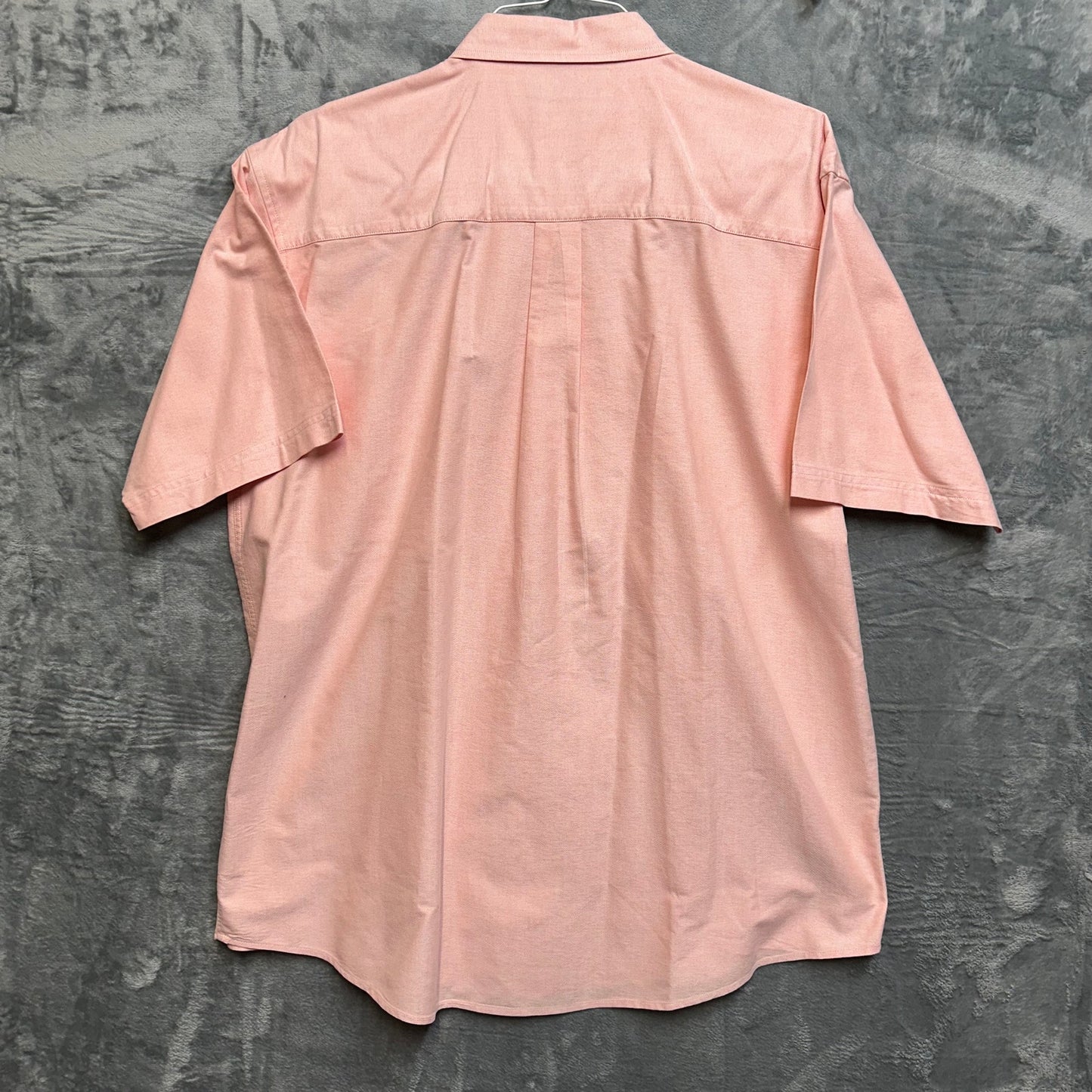 New Boston Common Button Up Short Sleeve Shirt Men's Size L Pink