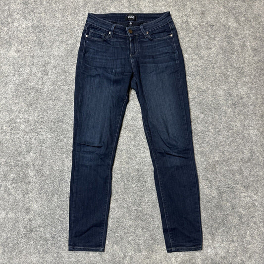 Paige Verdugo Ankle Skinny Jeans Women’s Size 26 Dark Blue Denim