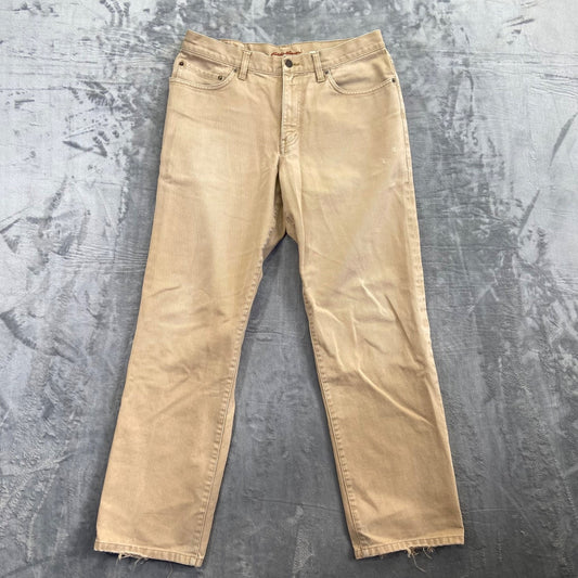 Eddie Bauer Men's Classic Fit Straight Pants 34x32 Beige