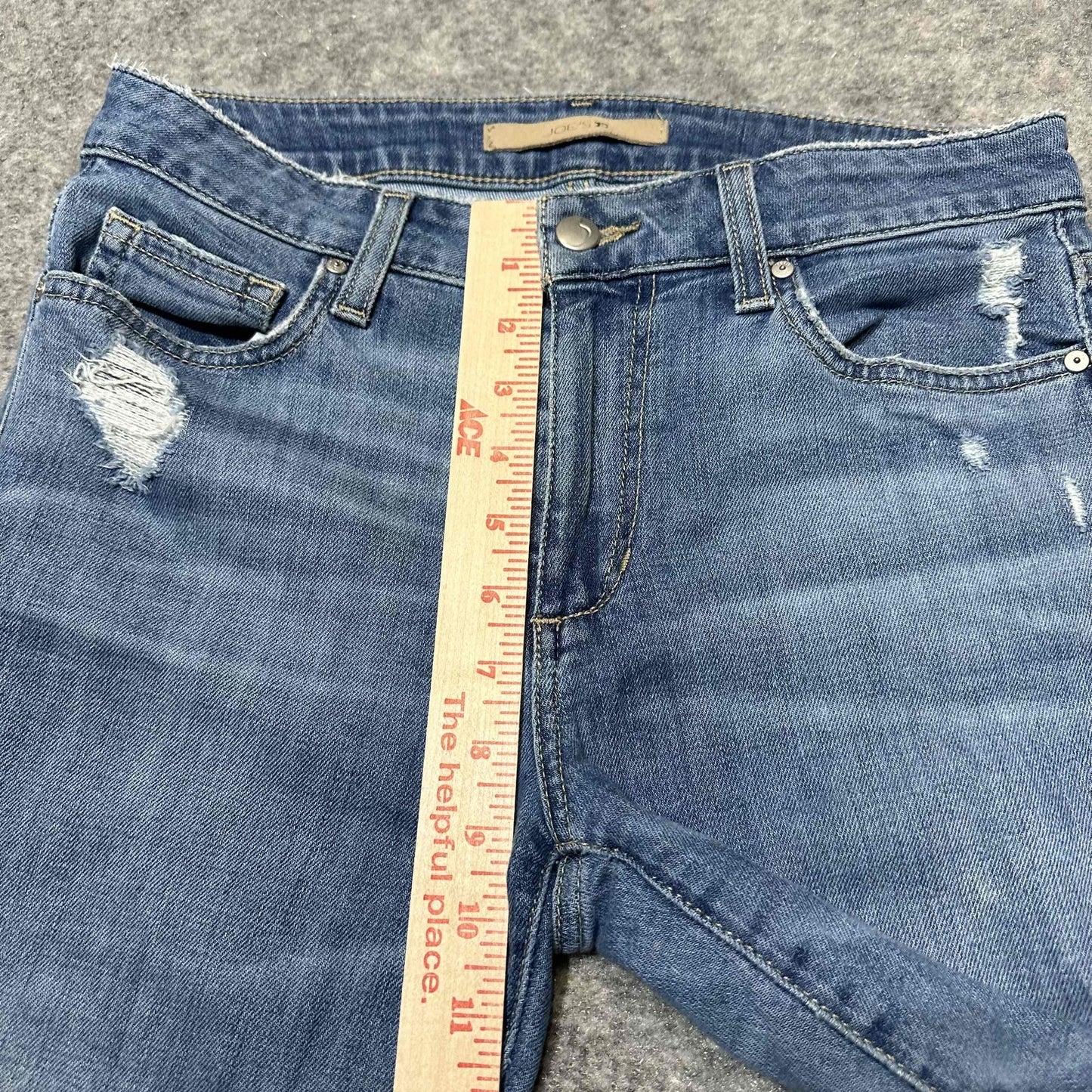 Joe's Women's Distressed Skinny Jeans Size 26 Blue Medium Wash Denim