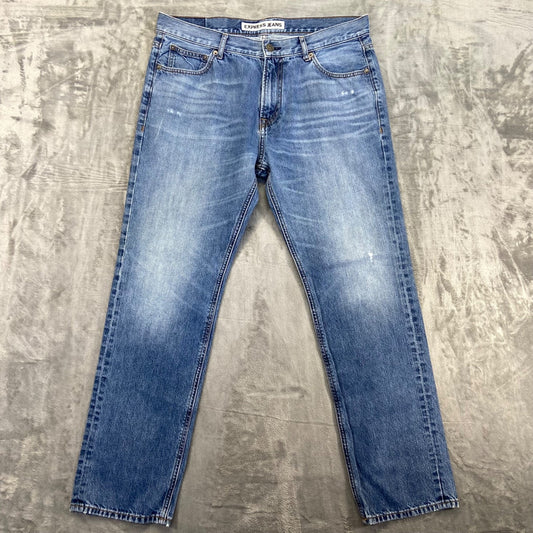 Express Men's Rocco Slim Fit Straight Jeans 34x32 Blue