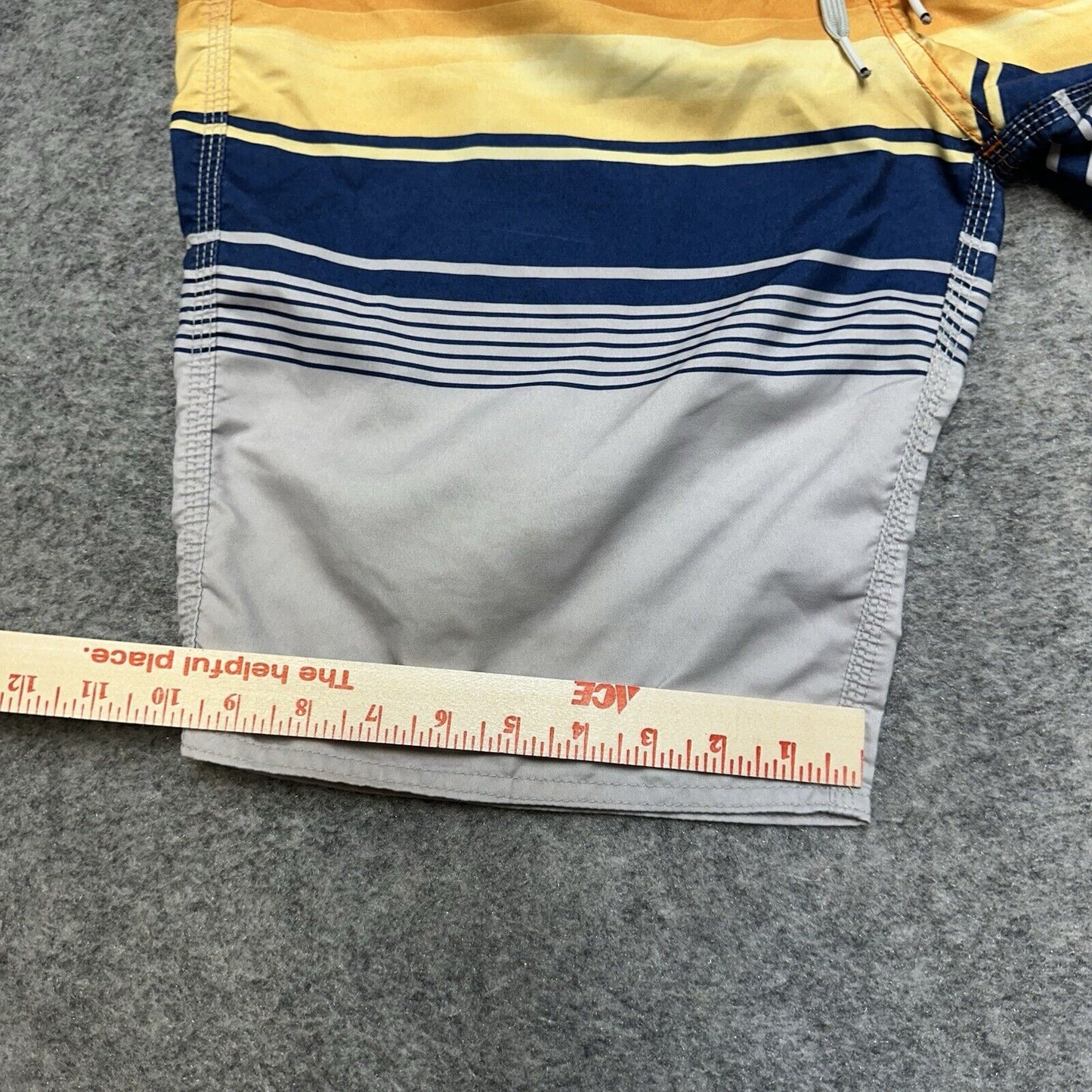 Oneill Board Shorts Men's Size 32 Orange Gray Sunset Swim Shorts