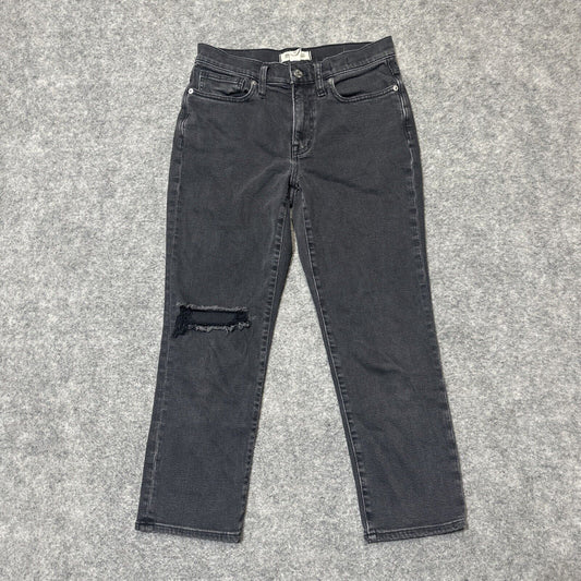 Madewell The Girl Jean Women's Distressed Straight Jeans Size 25P