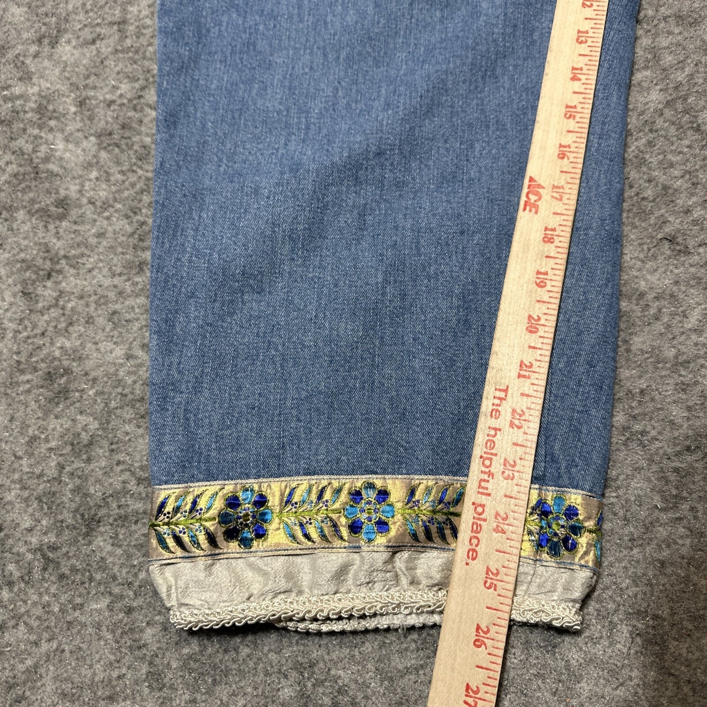 Vintage Democracy Weekend Women's Relaxed Straight Jeans Sz 16 Light Blue Denim