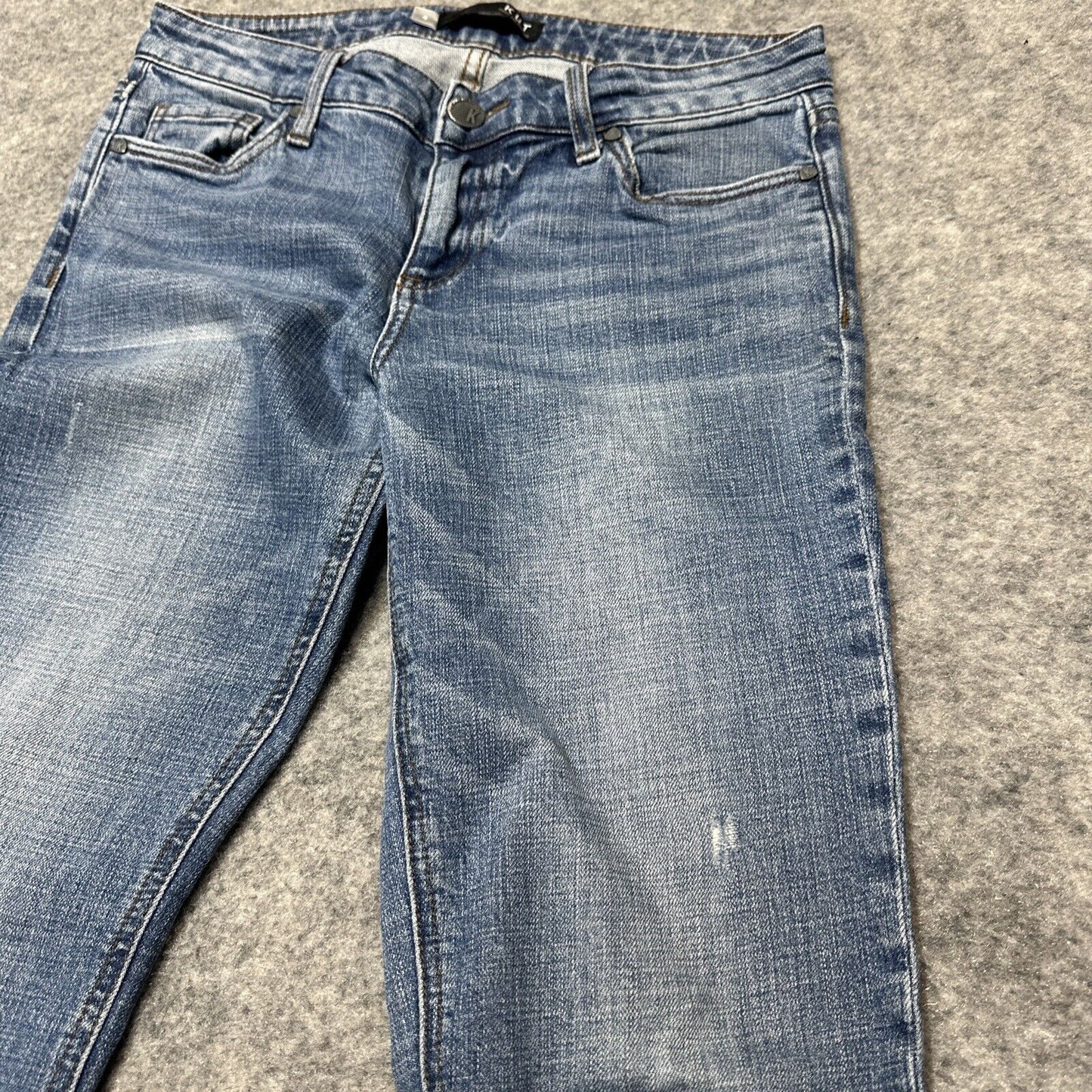 KUT From The Kloth Catherine Boyfriend Women's Distressed Jeans Size 4 Blue