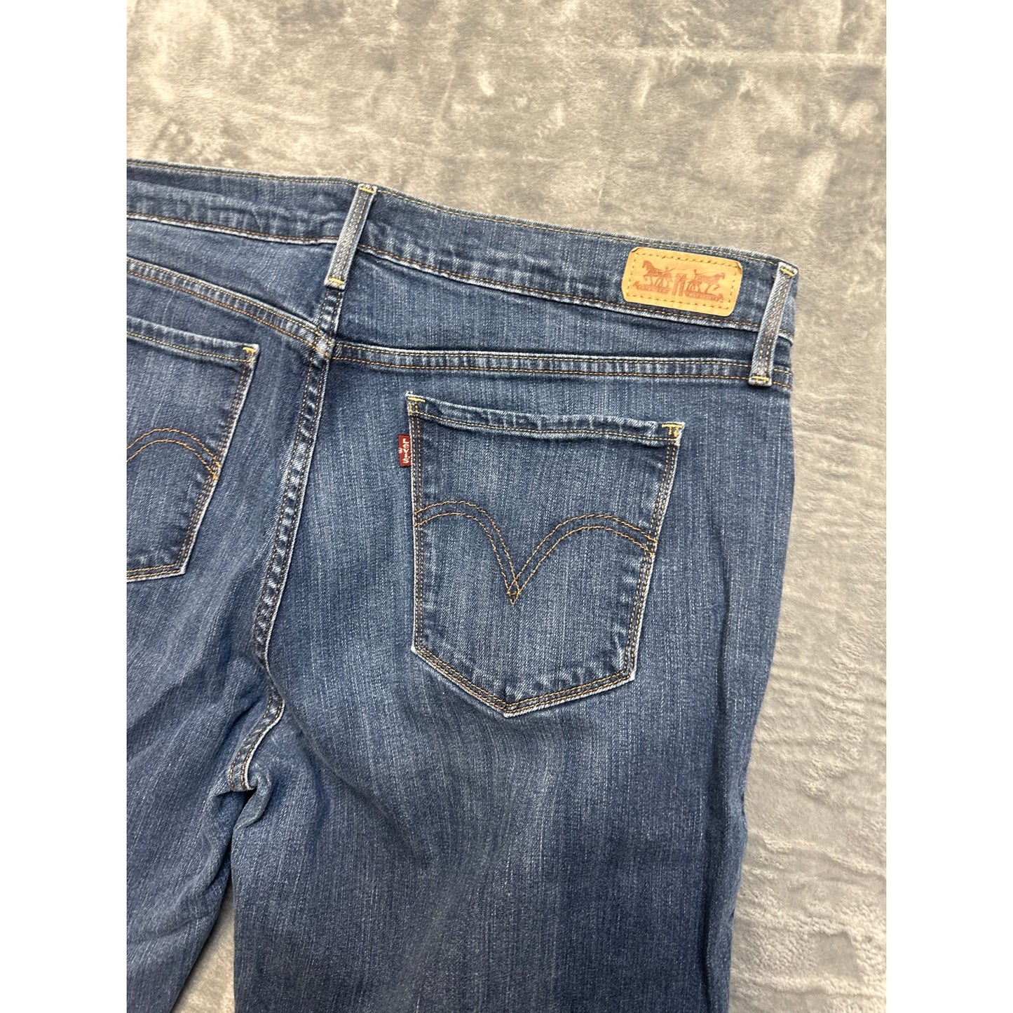 Levi's 505 Straight Leg Jeans Women's Size 14 Blue Denim