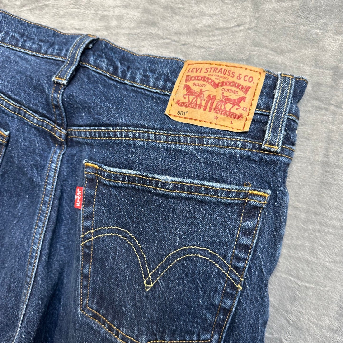 Levi's 501 Straight Jeans Women's Size 27 Blue Denim