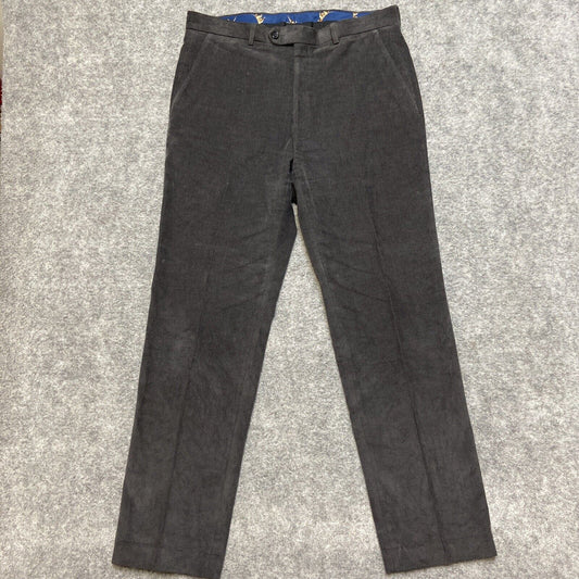 Lauren Ralph Lauren Corduroy Dress Pants Men's Size 34x32 Dark Gray Formal Pants