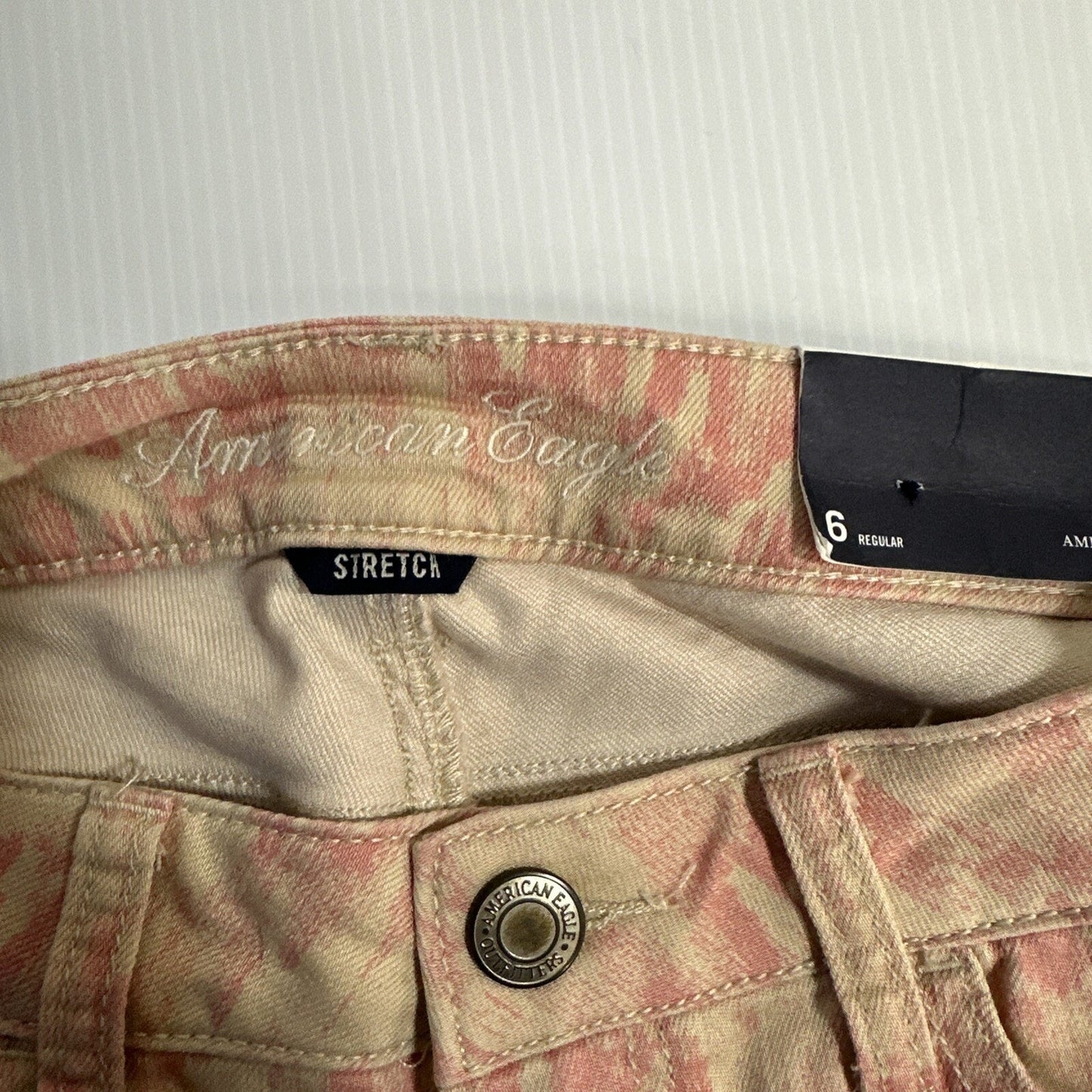 American Eagle Jegging Low Rise Skinny Stretch Womens Jeans Sz 6R Pink