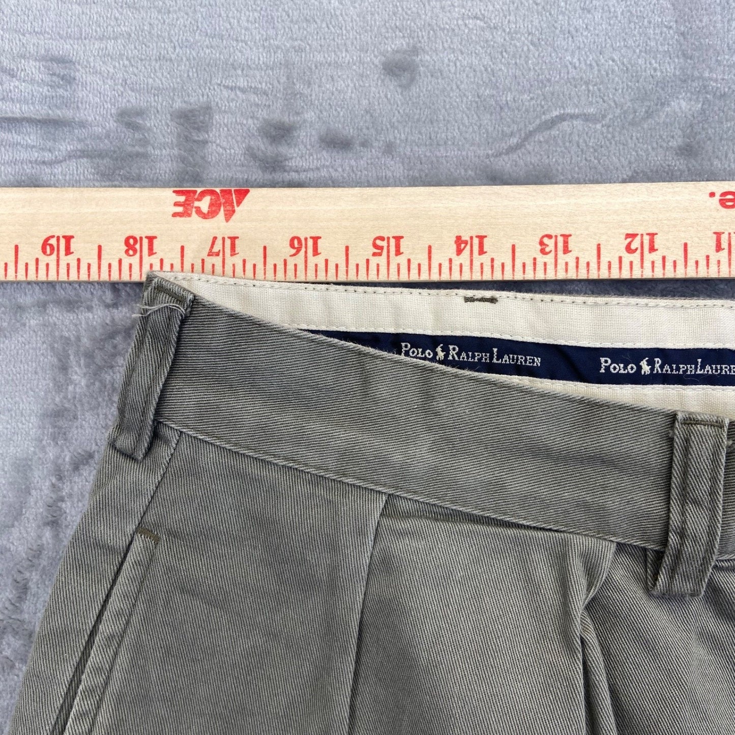 Polo Ralph Lauren Men's Chino Shorts Size 36 Green Cotton #534424