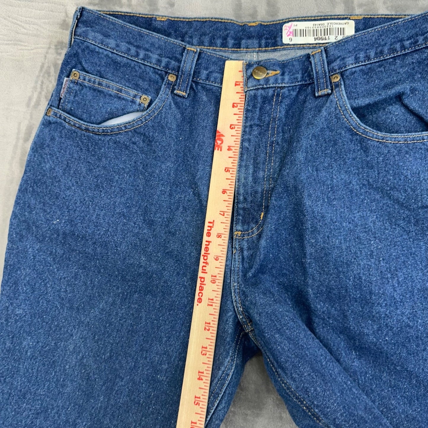 Carhartt Men's Relaxed Fit Straight Jeans 36x30 Blue Denim #2015