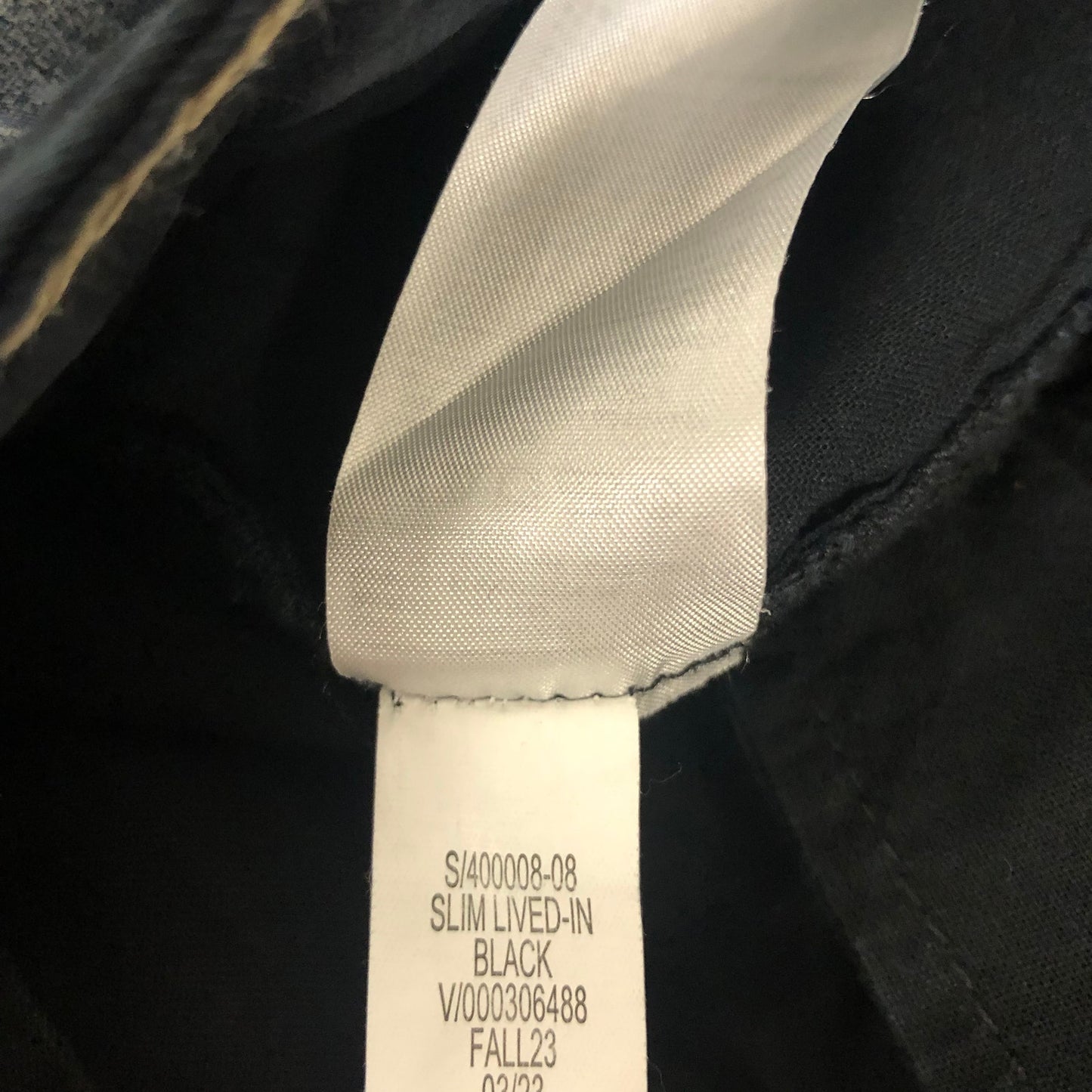 New Banana Republic Lived In Slim Fit Chino Pants Men's Size 38x30 Black