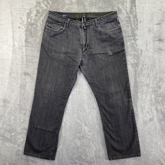 Zegna Sport Regular Fit Carbon Jeans Men's Size 38 Black Denim
