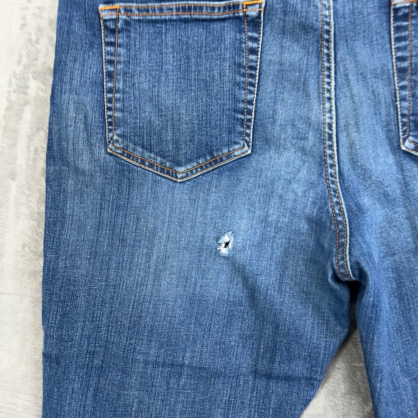 Tommy Jeans Straight Jeans Men's Size 36x28 Blue Medium Wash Denim *Hemmed*