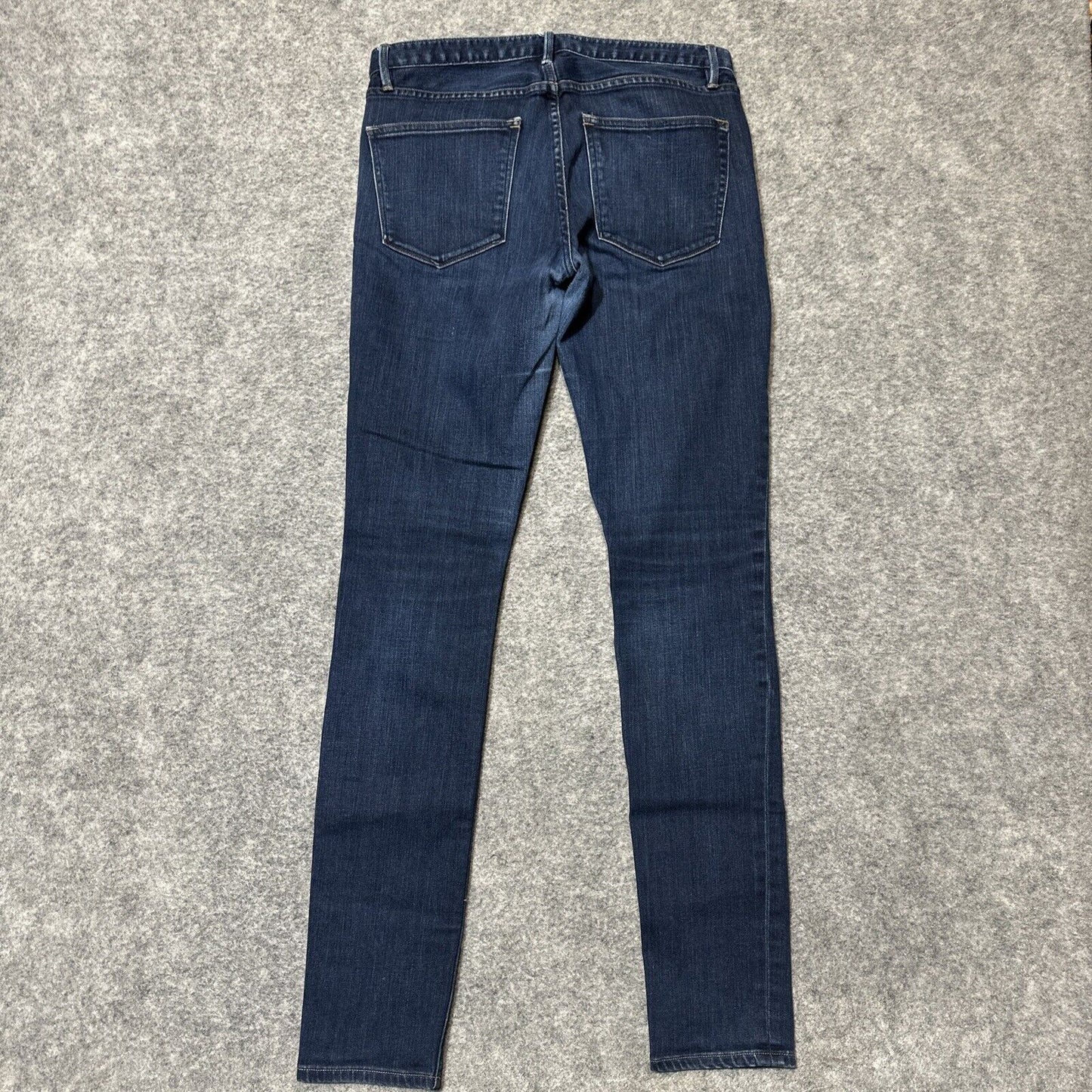 Madewell Skinny Skinny Jeans Women's Size 27x32 Blue Dark Wash Denim
