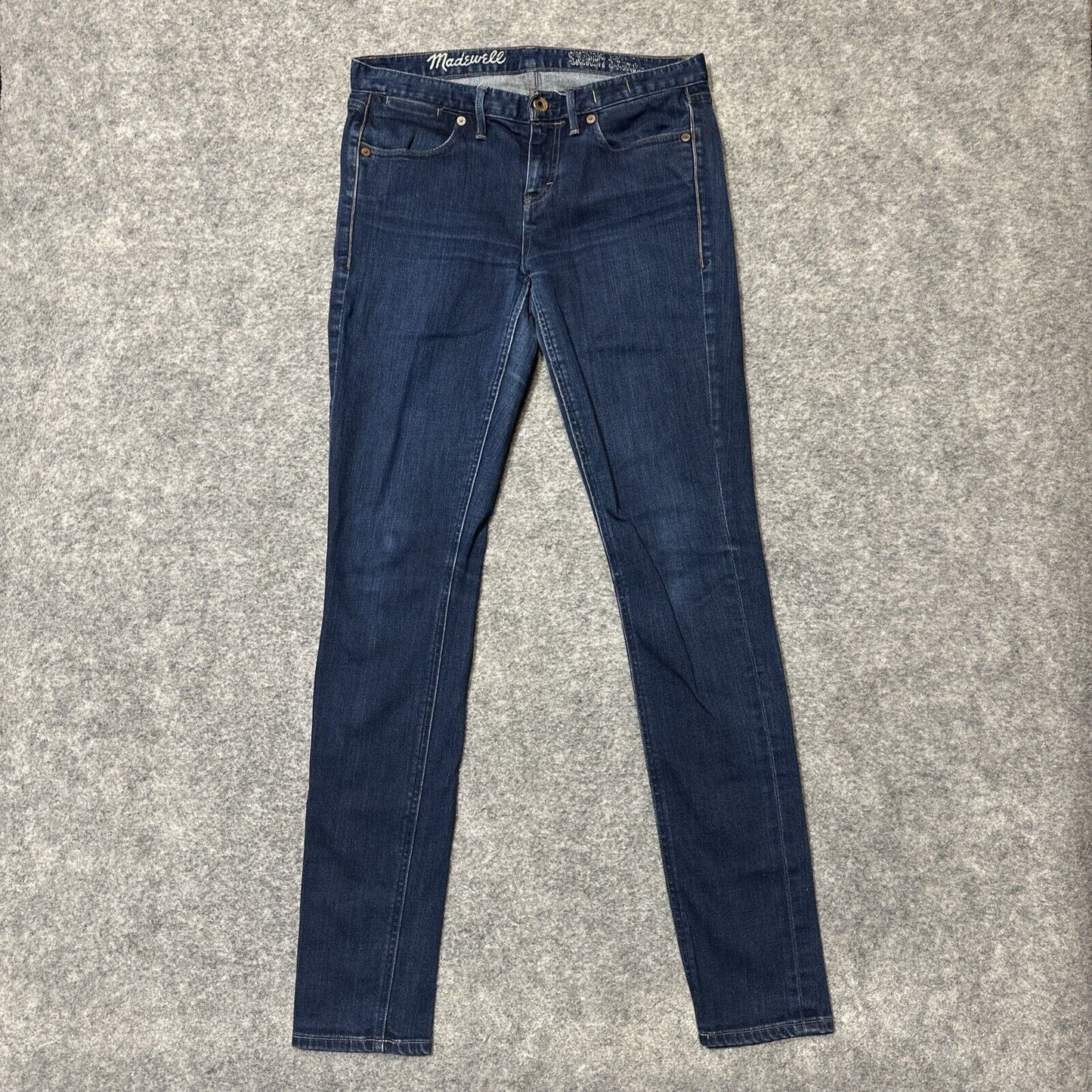 Madewell Skinny Skinny Jeans Women's Size 27x32 Blue Dark Wash Denim