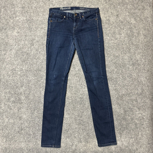 Madewell Skinny Skinny Jeans Women's Size 27x32 Blue Dark Wash Denim