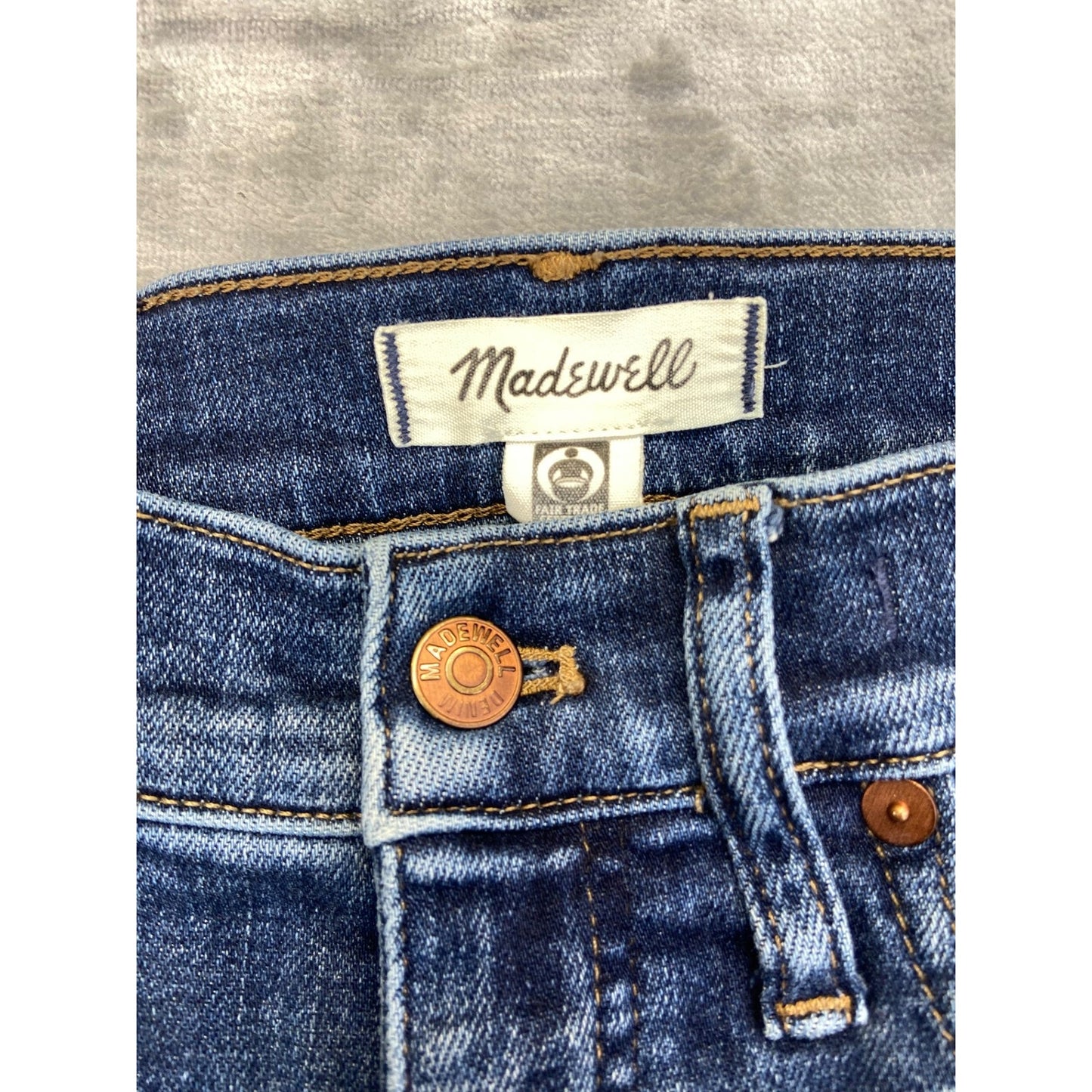 Madewell Women's 10" High Rise Skinny Jeans Size 27 Blue