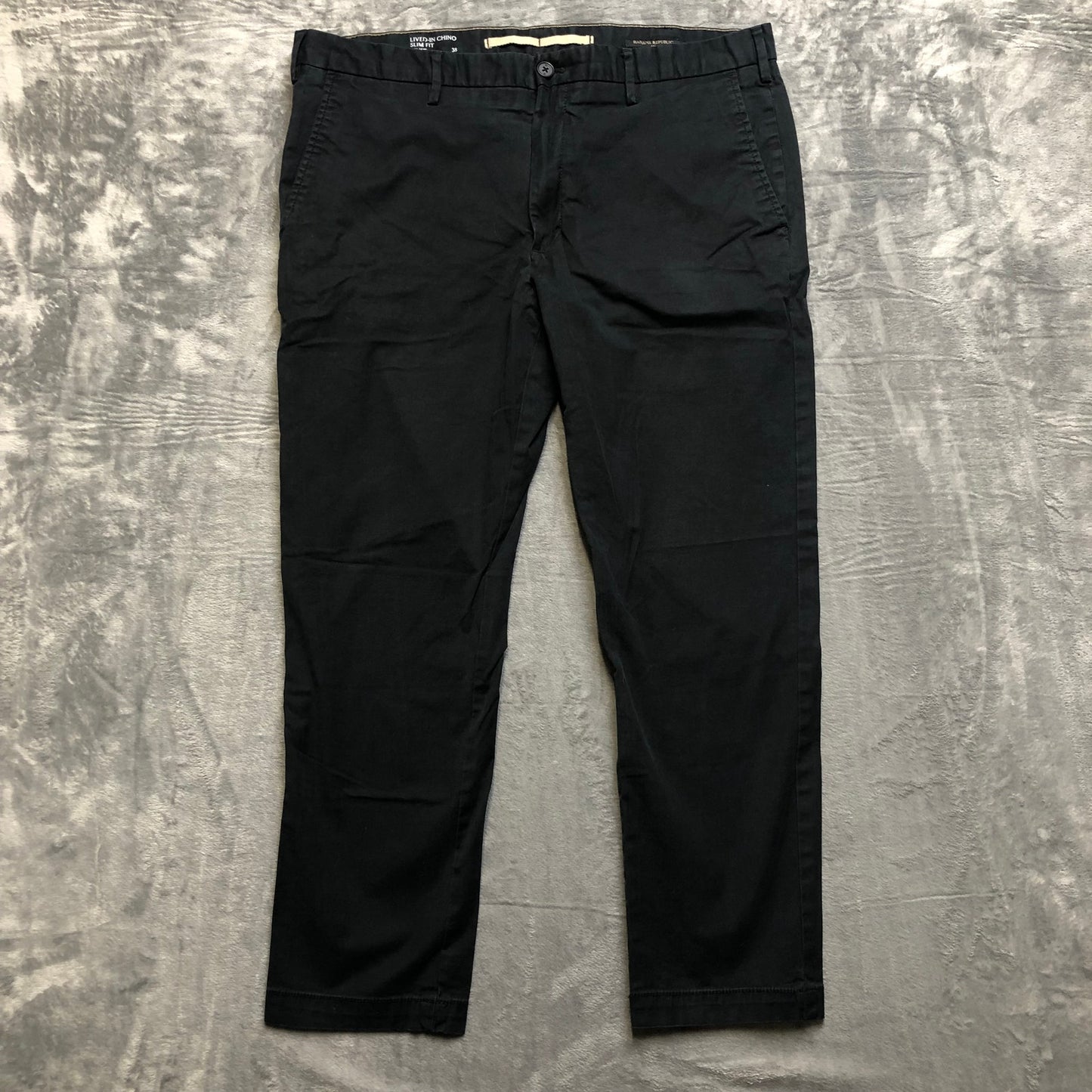 New Banana Republic Lived In Slim Fit Chino Pants Men's Size 38x30 Black