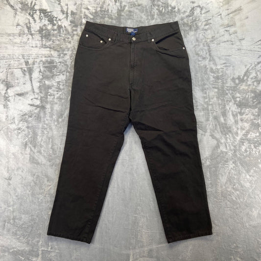 Polo Ralph Lauren Men's Straight Jeans Size 38x30 Black Denim