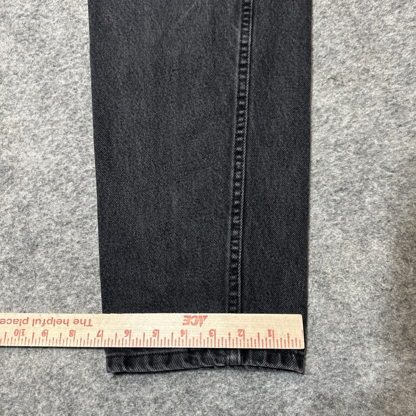 Vintage Gitano Jeans Relaxed Straight Jeans Women's Size 14 Long Black Denim