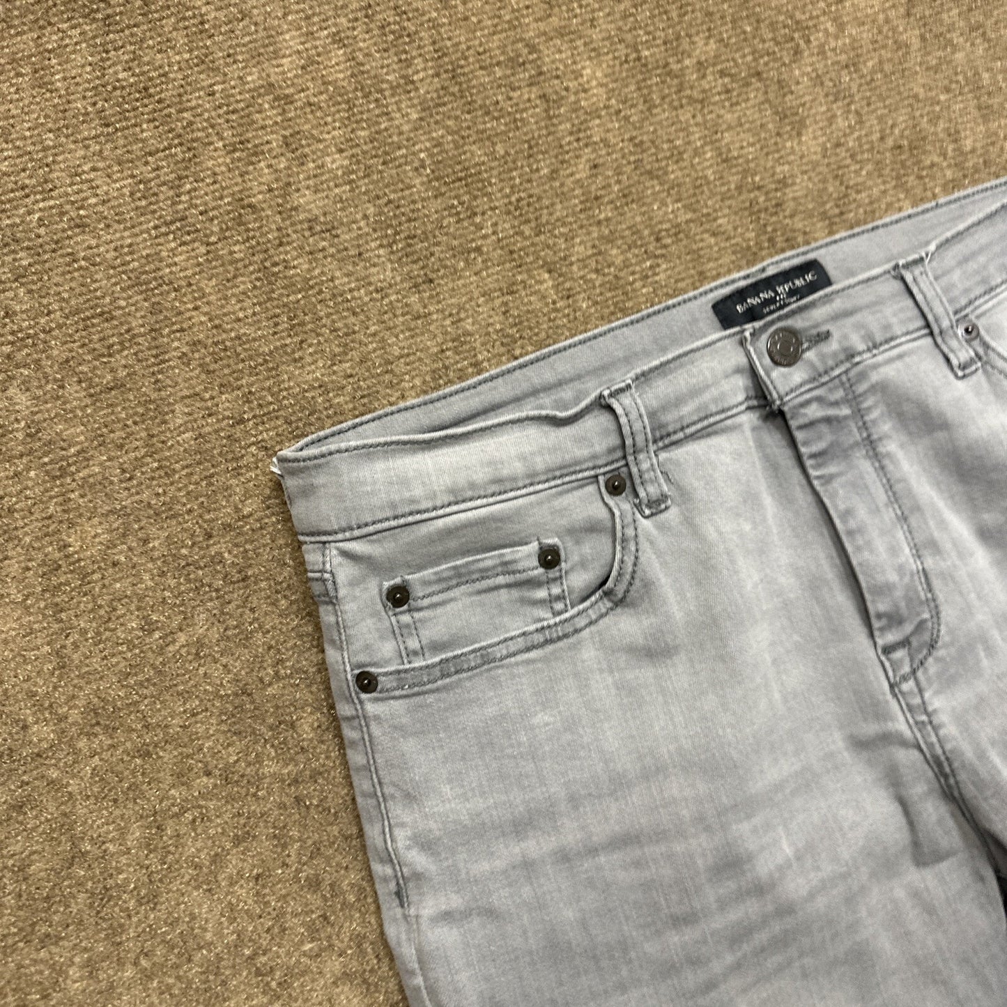Banana Republic Sculpt Skinny Jeans Womens Size 32 Gray Denim