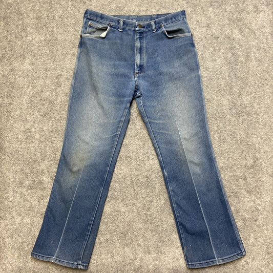 Vintage Sedgefeld Straight Jeans Men's Size 38x32 Blue Denim