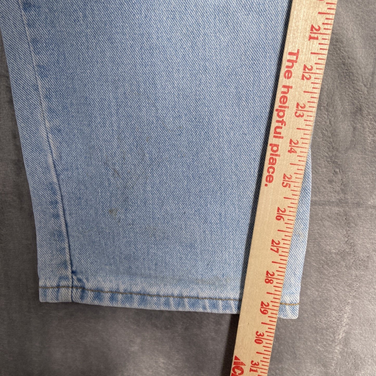 Vintage H.I.S. 90s Y2K Straight Jeans Men's Size 36x30 Light Blue Denim