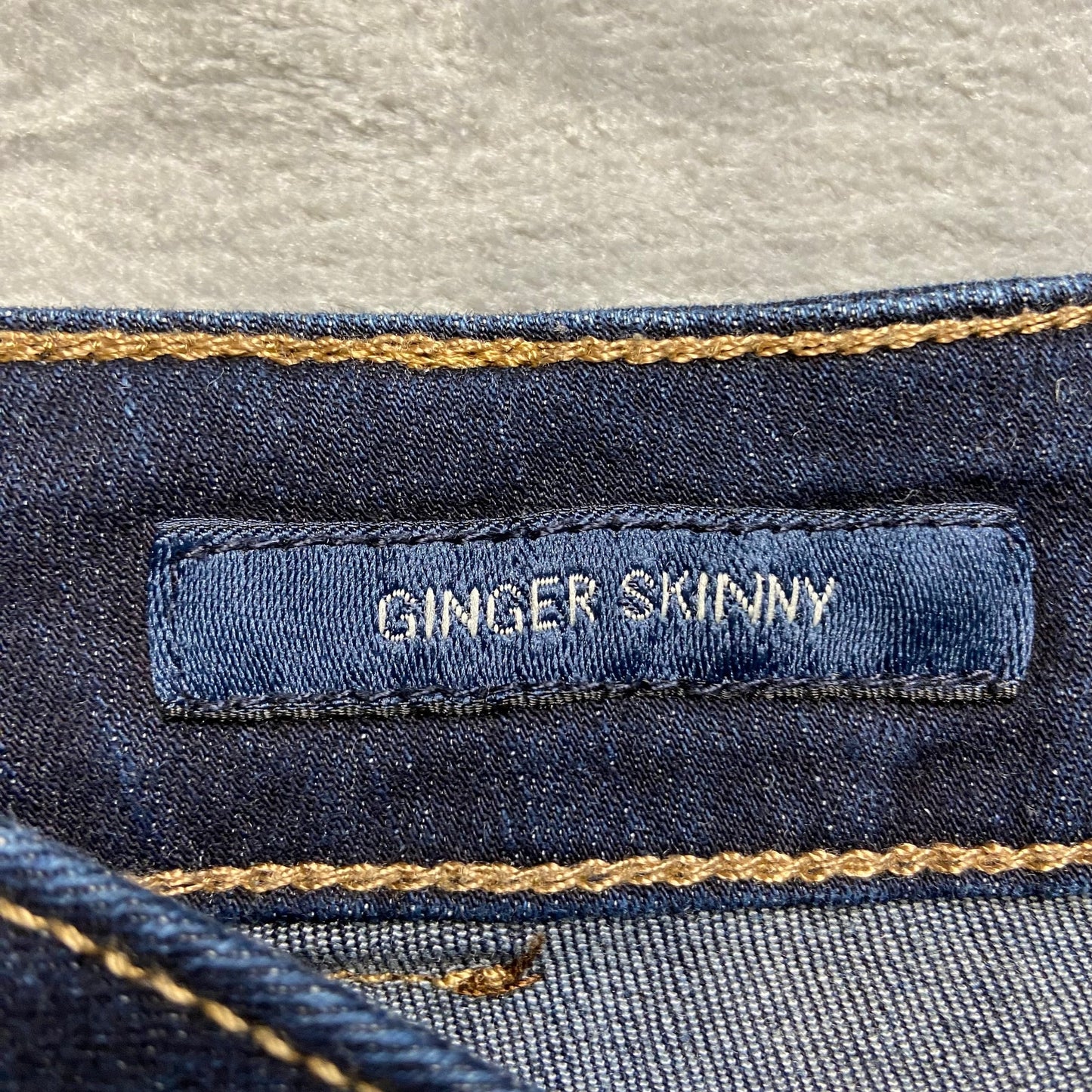 Lucky Brand Ginger Skinny Jeans Women's Size 14W Blue Denim Medium Wash Cropped