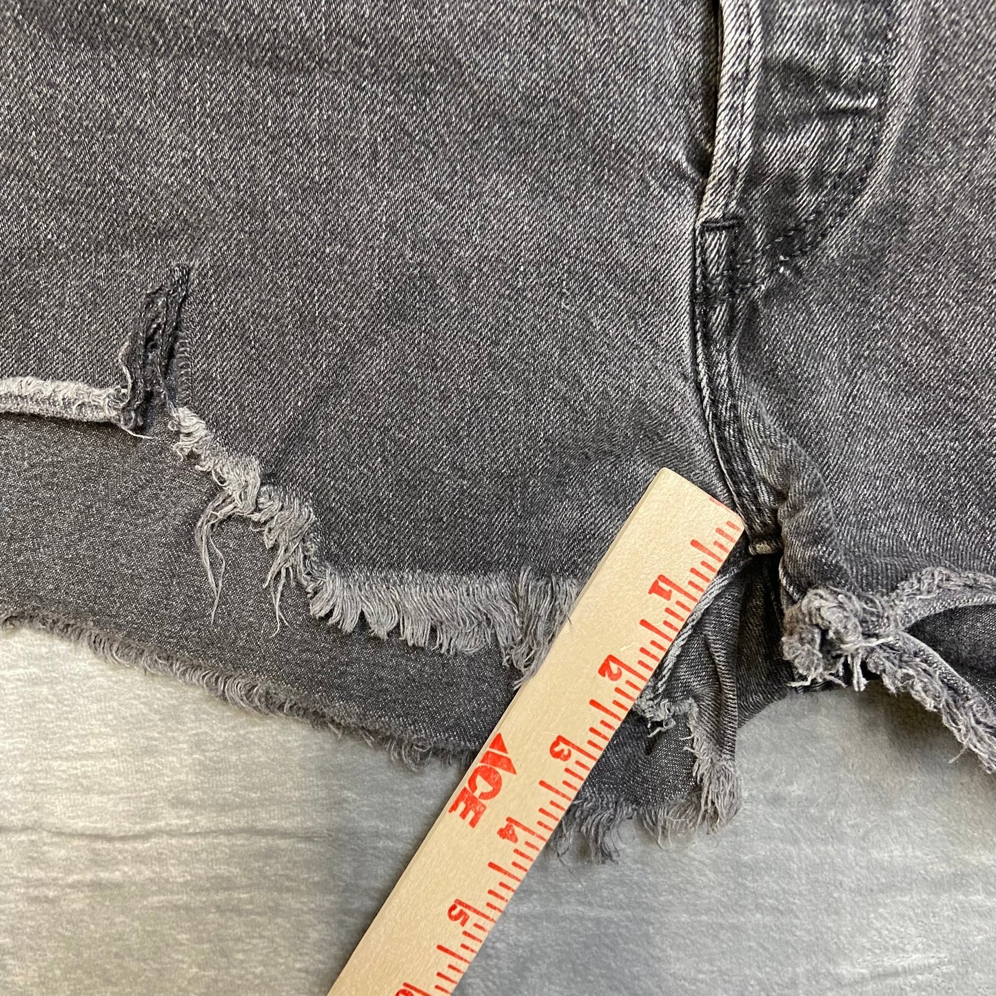 Levi's 501xx Cutoff Shorts Women's Size 31 Black Denim Button-Fly 100% Cotton