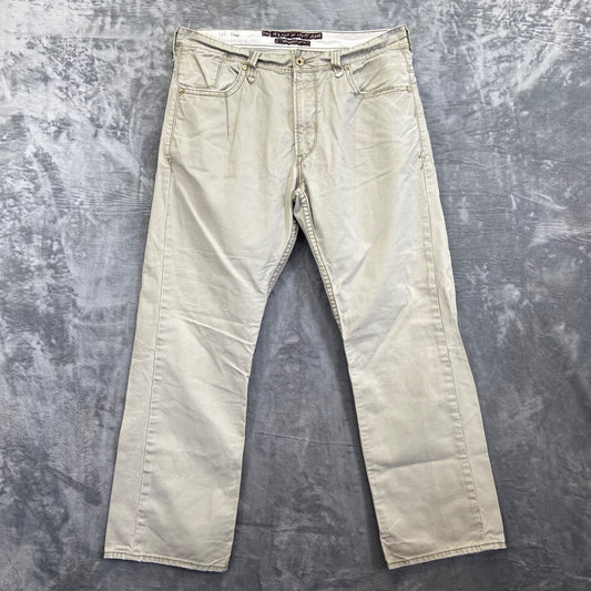 Vintage Levi's Relaxed Straight Men's Jeans 36x32 Beige 100% Cotton