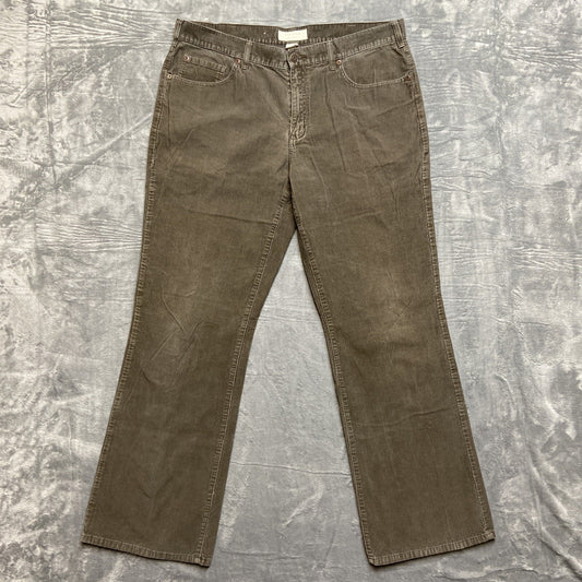 Sonoma Corduroy Bootcut Jeans Men's Size 38x34 Taupe Stone Gray Brown Pants